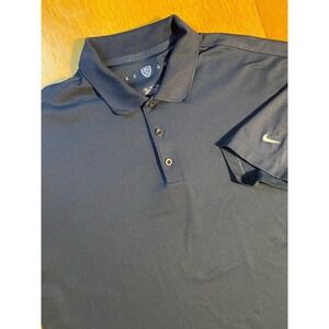 Nike Golf Fit Dry Performance Stretch Polo Shirt Mens XL Black Tennis Pickleball